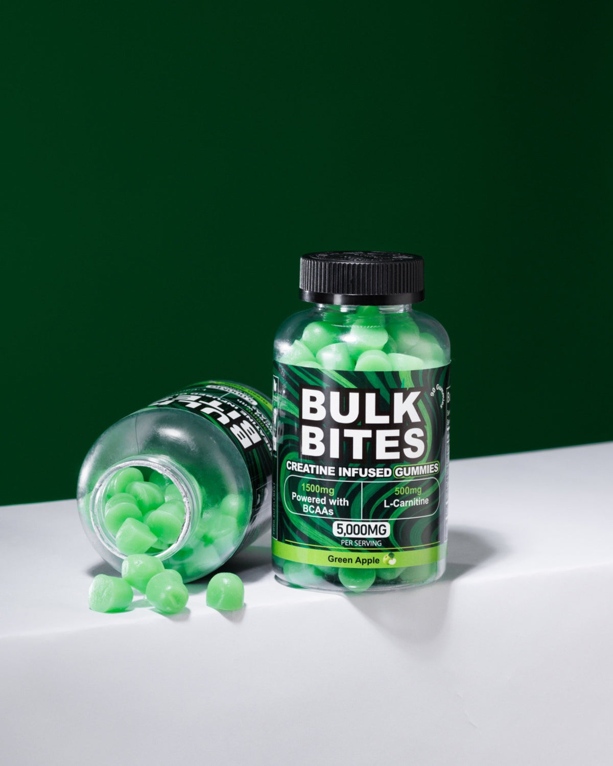 Bulk Bites Green Apple Creatine Gummies